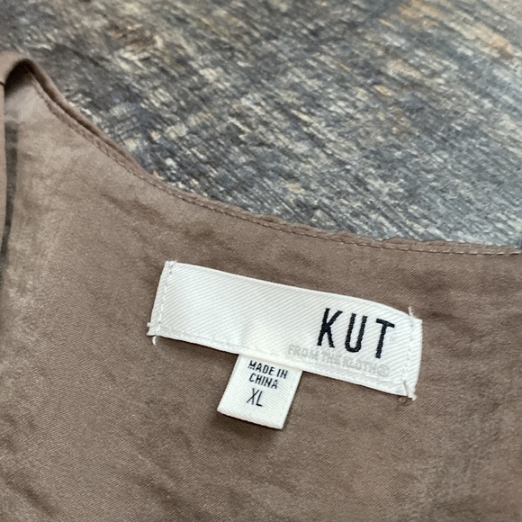 KUT from The Kloth Elegant Brown Sleeveless Top - Picture 2 of 7
